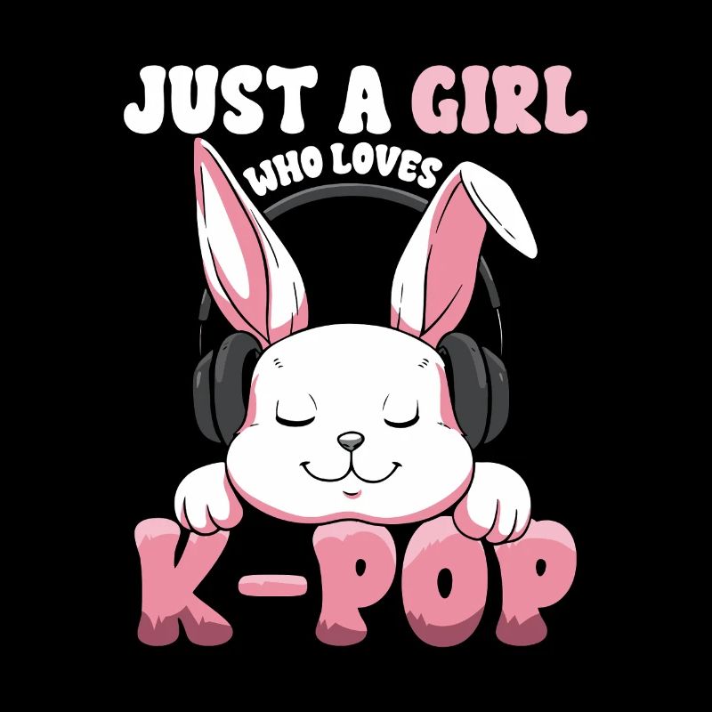K-Pop Bunny with Headphones