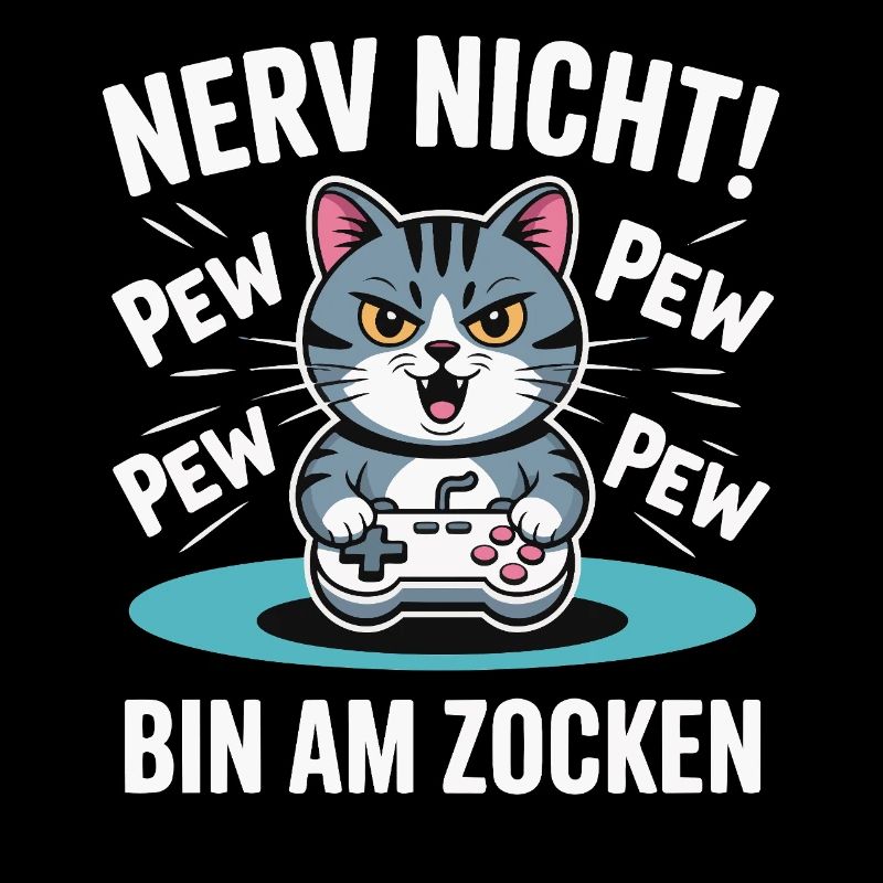 Courage Not I Gaming Cat Design