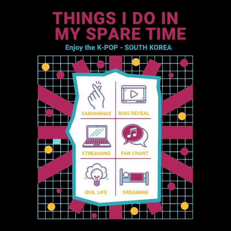 Choses que je fais pendant mon temps libre : j’aime la K-pop en Corée
