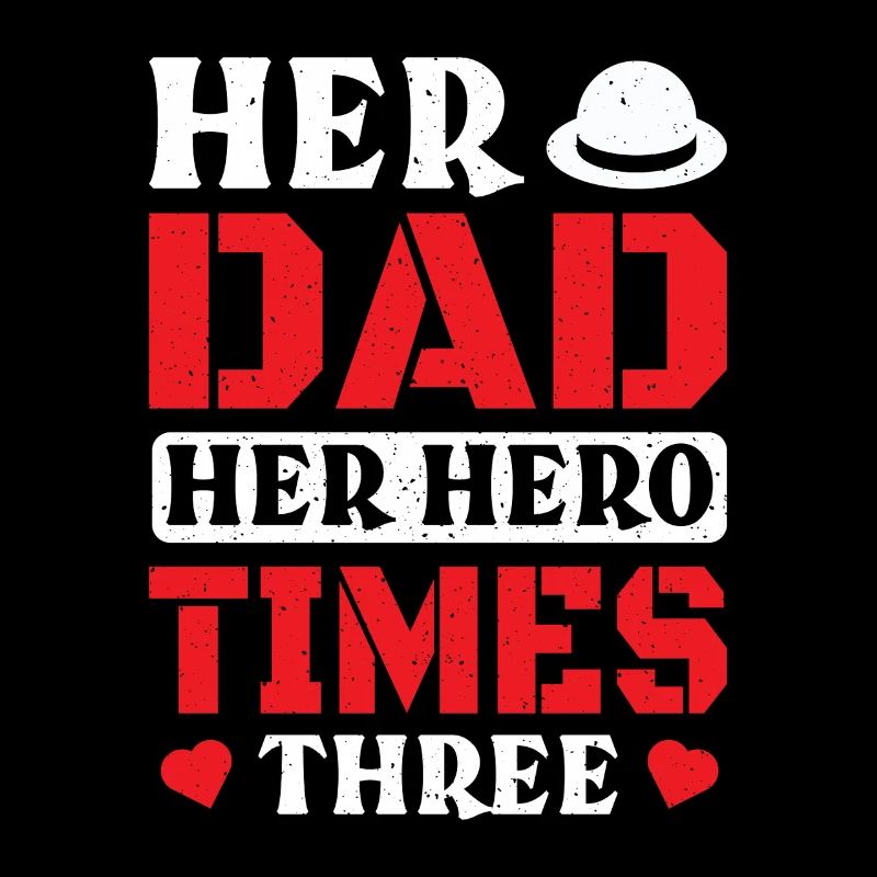 Papa Vater von drei Mädchen Töchtern