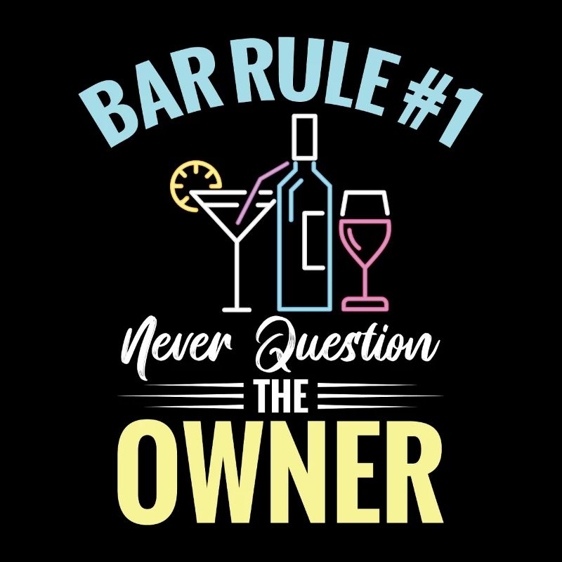 Barman Serveuse Propriétaire de bar Cocktail Lover Pub