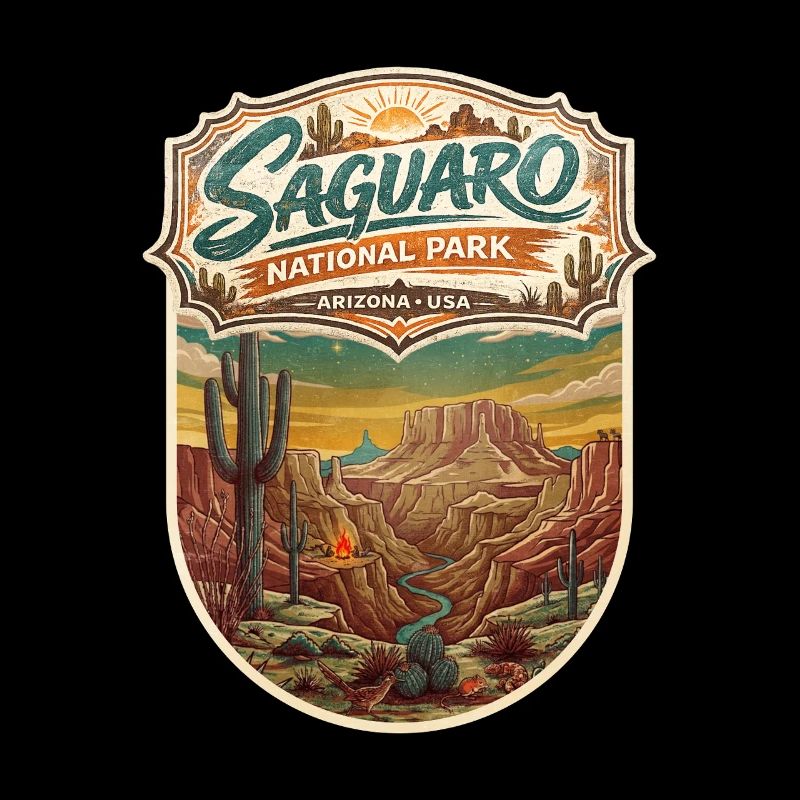 Saguaro National Park Vintage Patch
