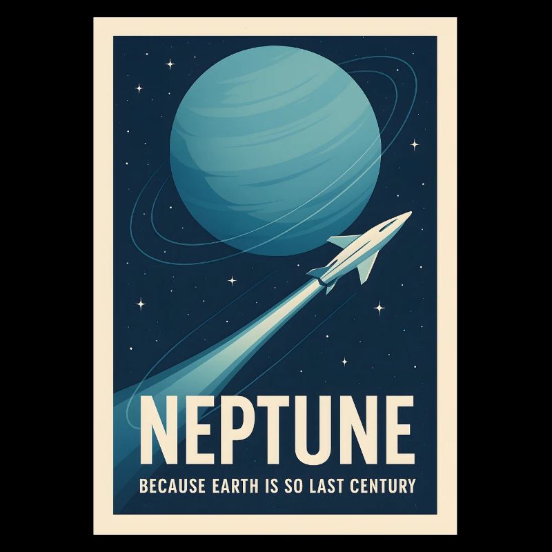 Neptun statt Erde | Retro Space Reise
