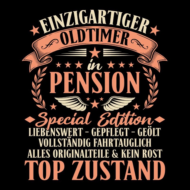 Pension Oldtimer - Beamter im Ruhestand Geschenk