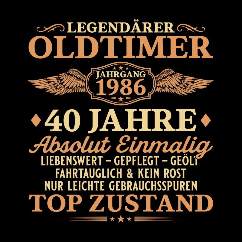 Legendärer Oldtimer 1986 – 40. Geburtstag