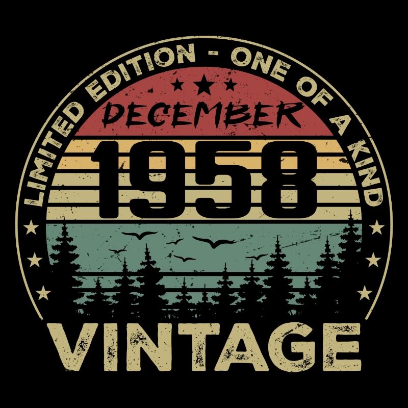 Retro Vintage Dezember 1958 Geburtstagsgeschenk