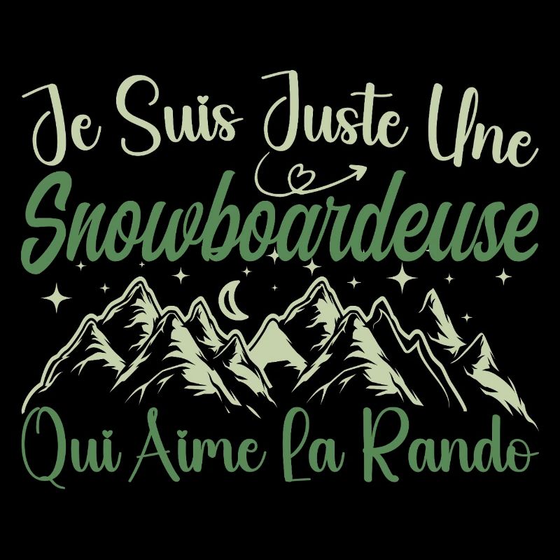 Snowboardeuse aventurier passionnée de Randonnée