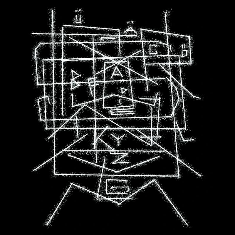 Modèle de caractères alphabet ABC
