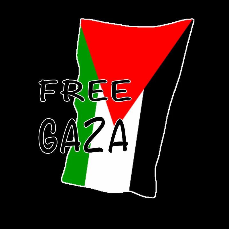 Motif du drapeau de Gaza libre