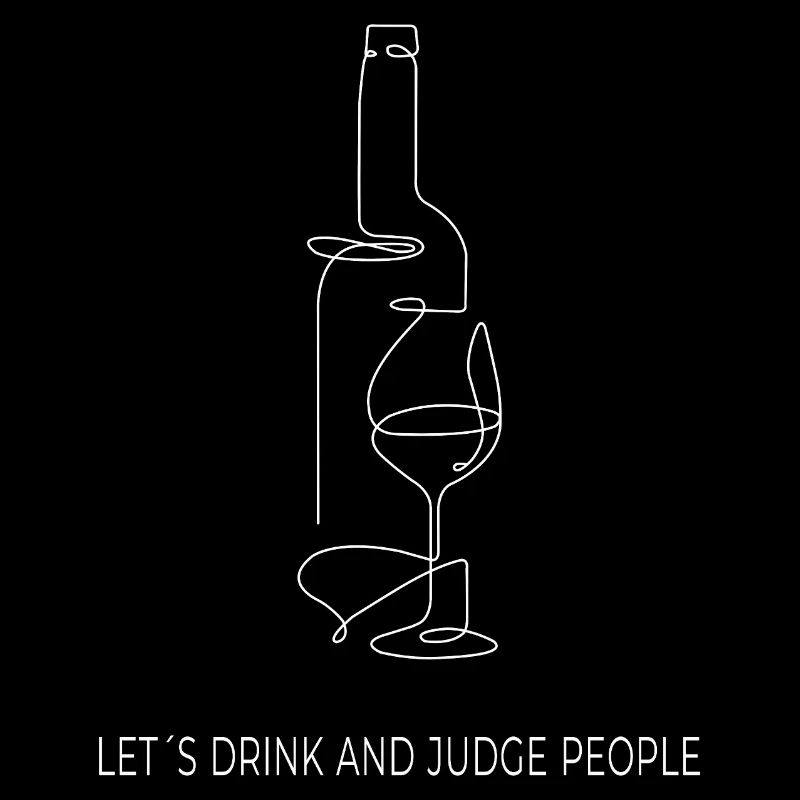 Drinks & Judging – One Line Art