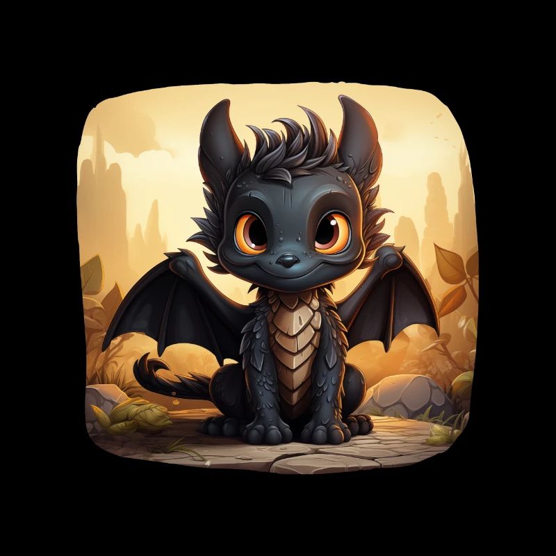 Jack der süße schwarzer Drache