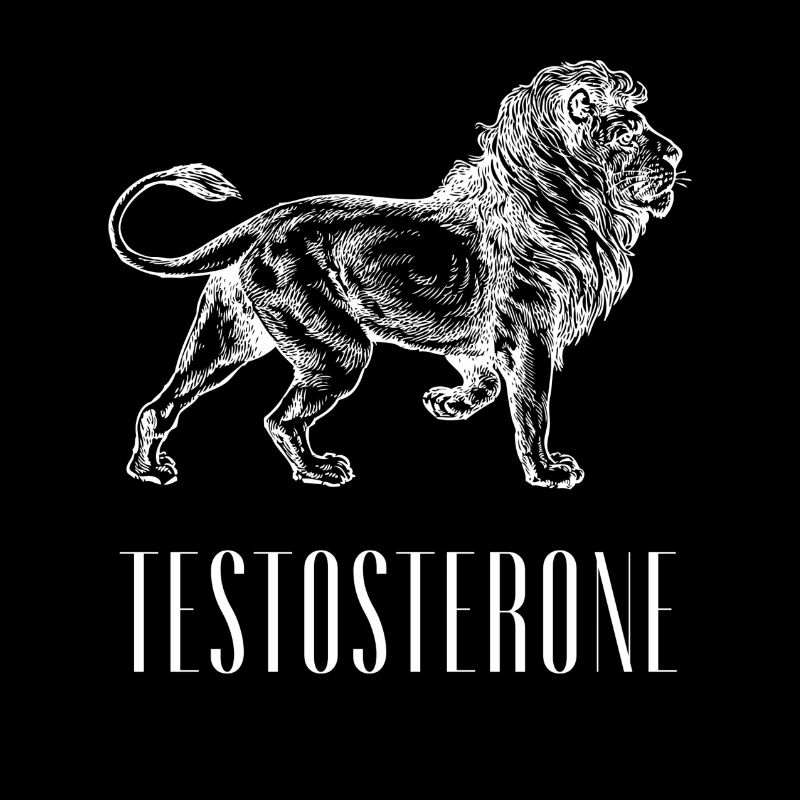 Mentalité de force masculine du lion testostérone