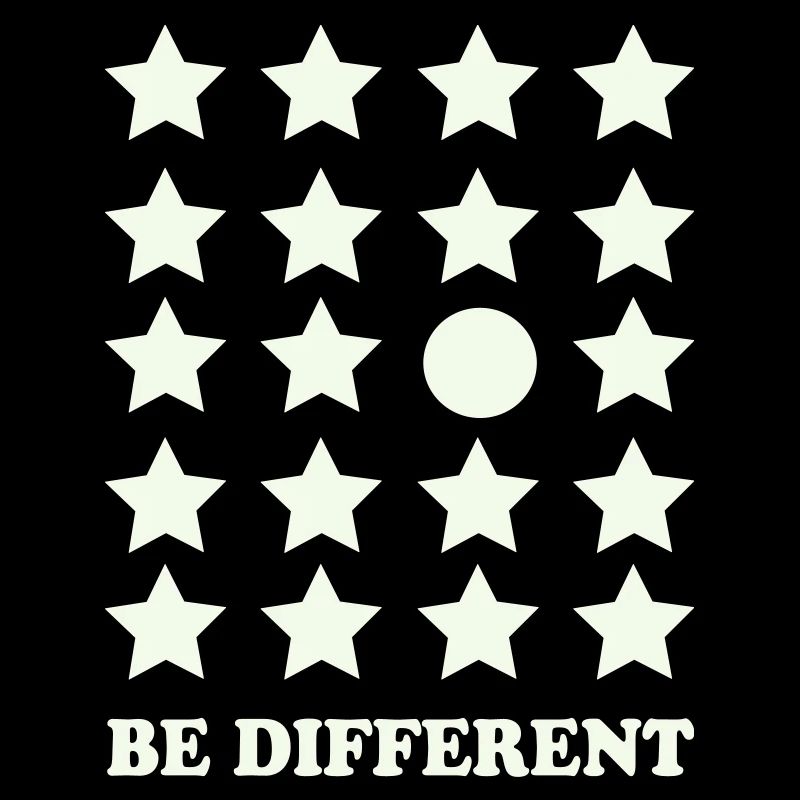 Be Different Star Grid Circle