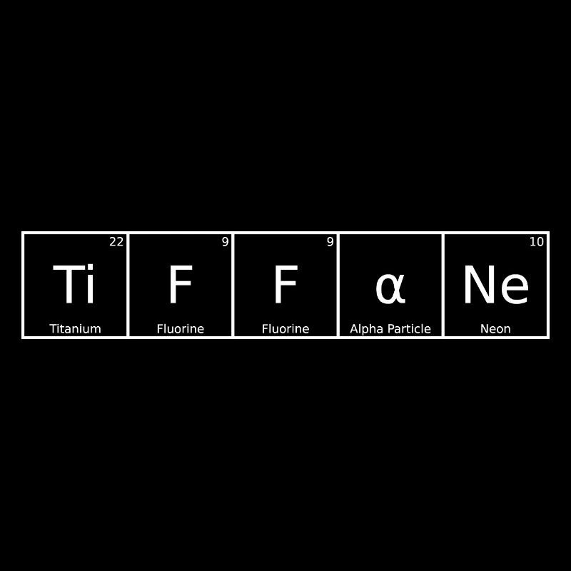 Tiffane Nom Prénom Chimie Tableau périodique Élément