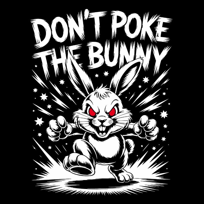 Angry Bunny Protest Design