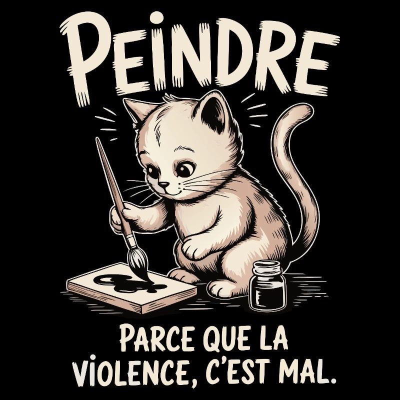 Peindre parce que la violence c'est mal