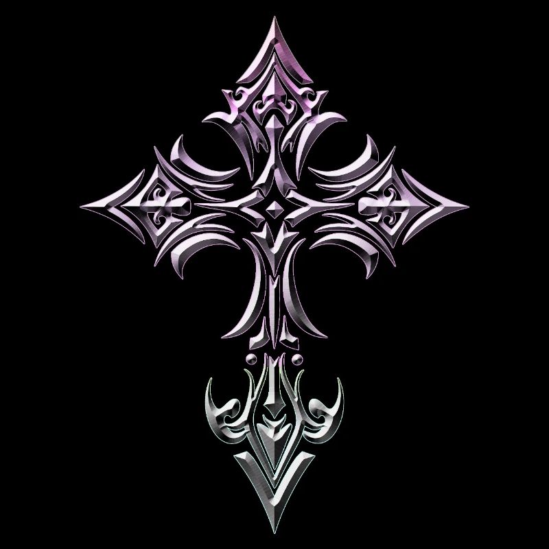 Gotisches Kreuz mit Steigung