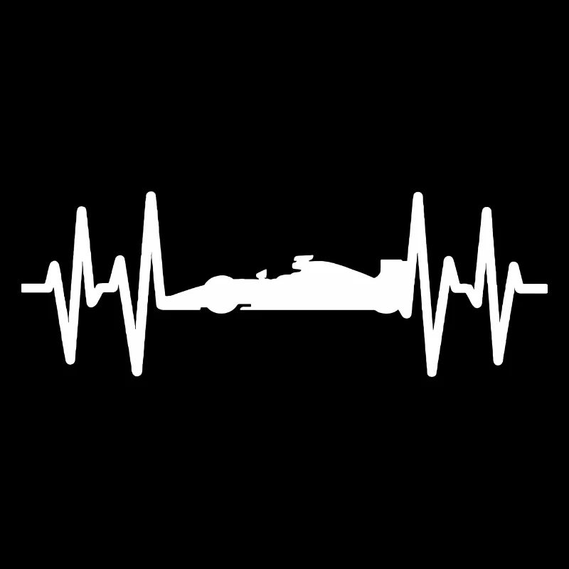 Formula racing racing car heartbeat