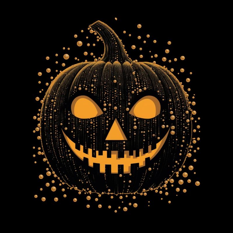 Unheimliche schwarze Jackolantern