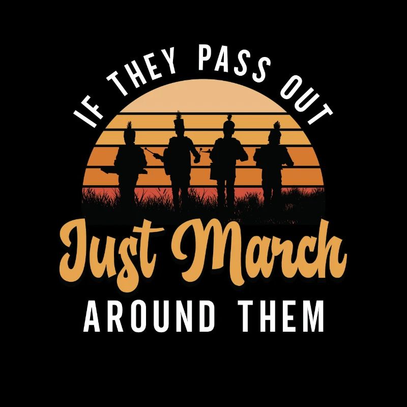 Drumline S’ils s’évanouissent juste Joueur de tambour de marche