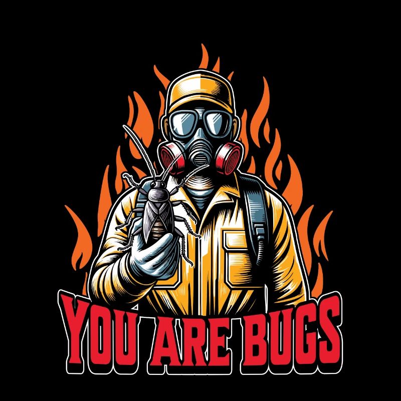 Pest Control You Are Bugs Pest Control Worker