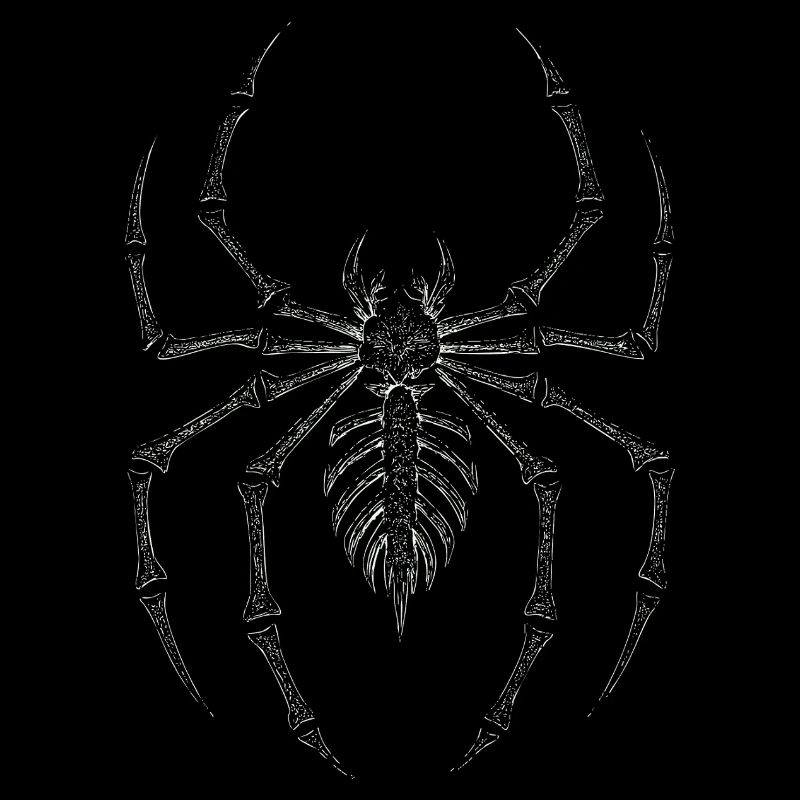 Gothic Skeleton Spider 90's