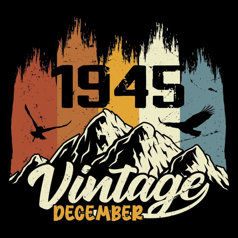 Geburtstagsgeschenk geboren im Dezember 1945