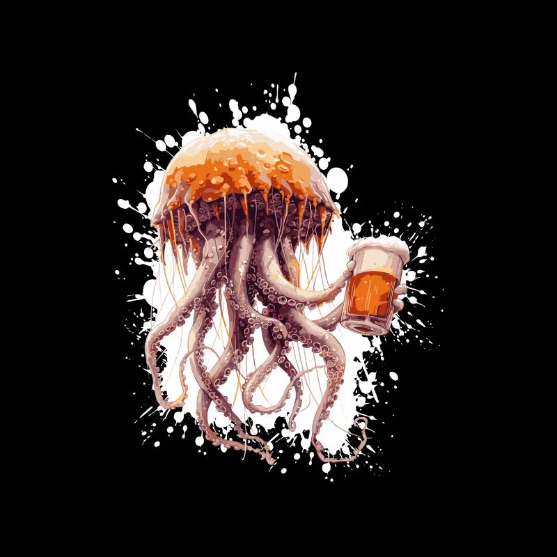 Méduse bière drôle