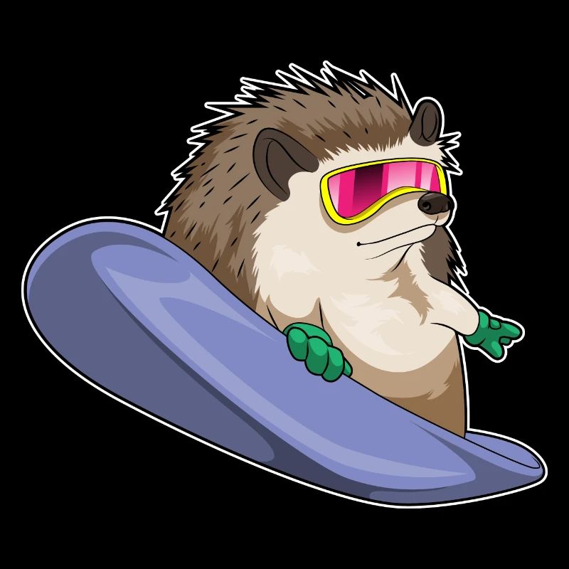 Igel Snowboard Wintersport