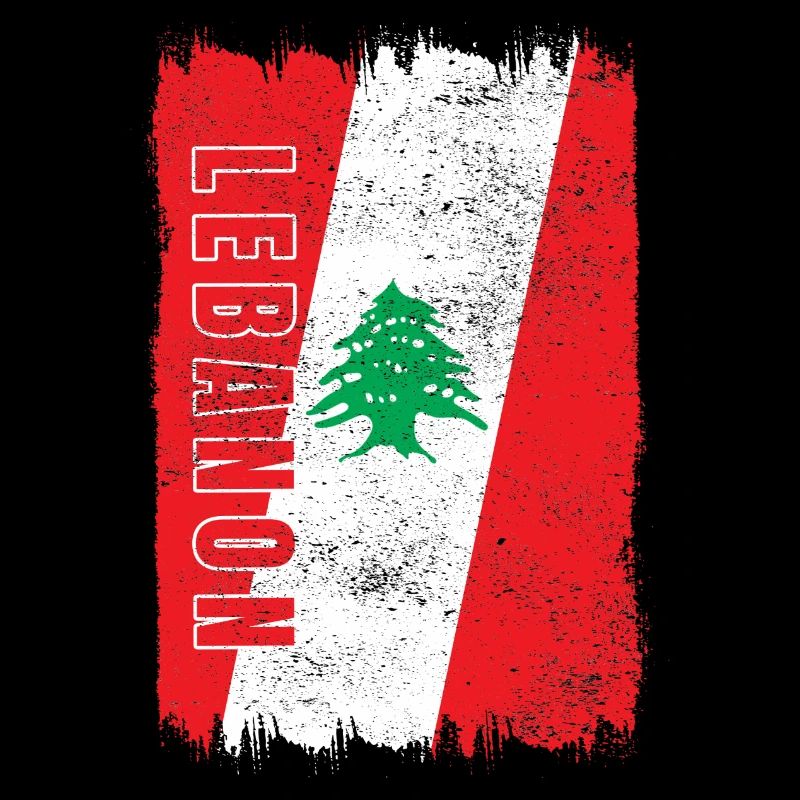 Drapeau vintage du Liban