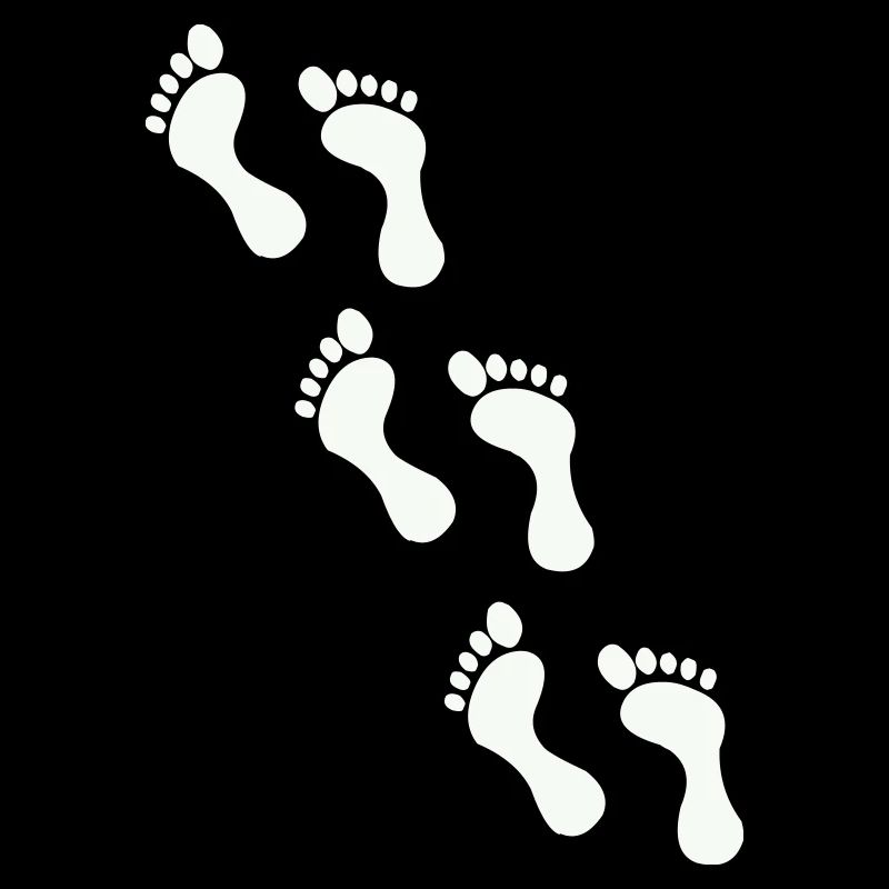Small footprints on black