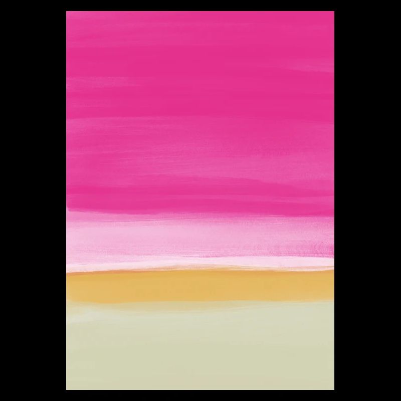 Étude de ligne rose jaune