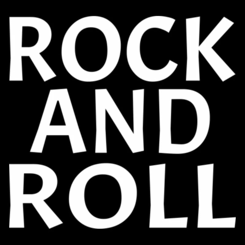 Conception typographique dynamique rock and roll