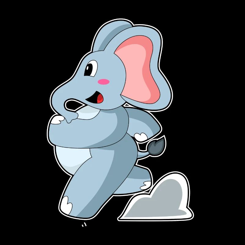 Elefant als Jogger