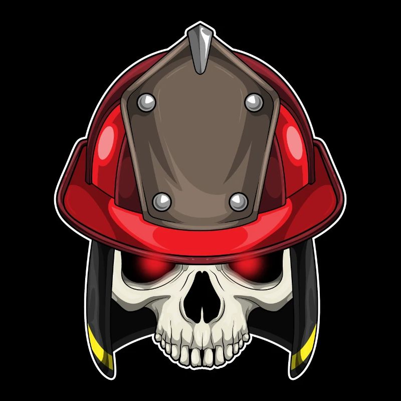 Skull Firefighter Fire Brigade