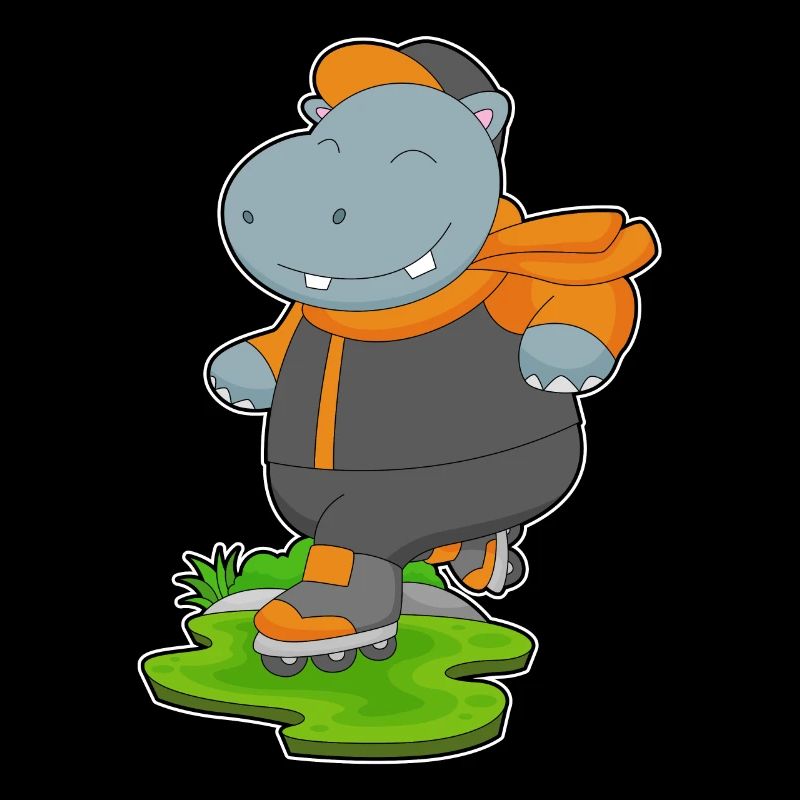 Hippopotame Patins à roues alignées
