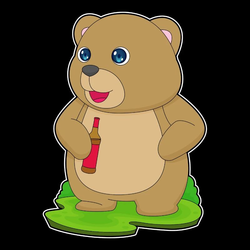 Bär Flasche Bier