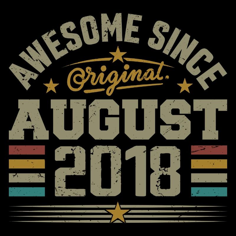 Août 2018 Anniversaire Août 2018 August 2018 Rétro
