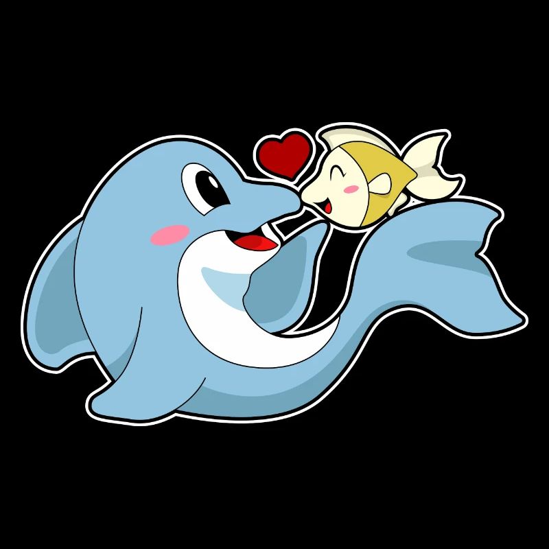 Dauphin Love Fish