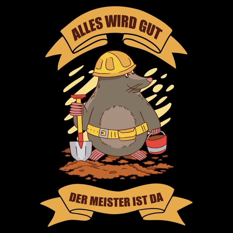 Lustiges Maulwurf Design