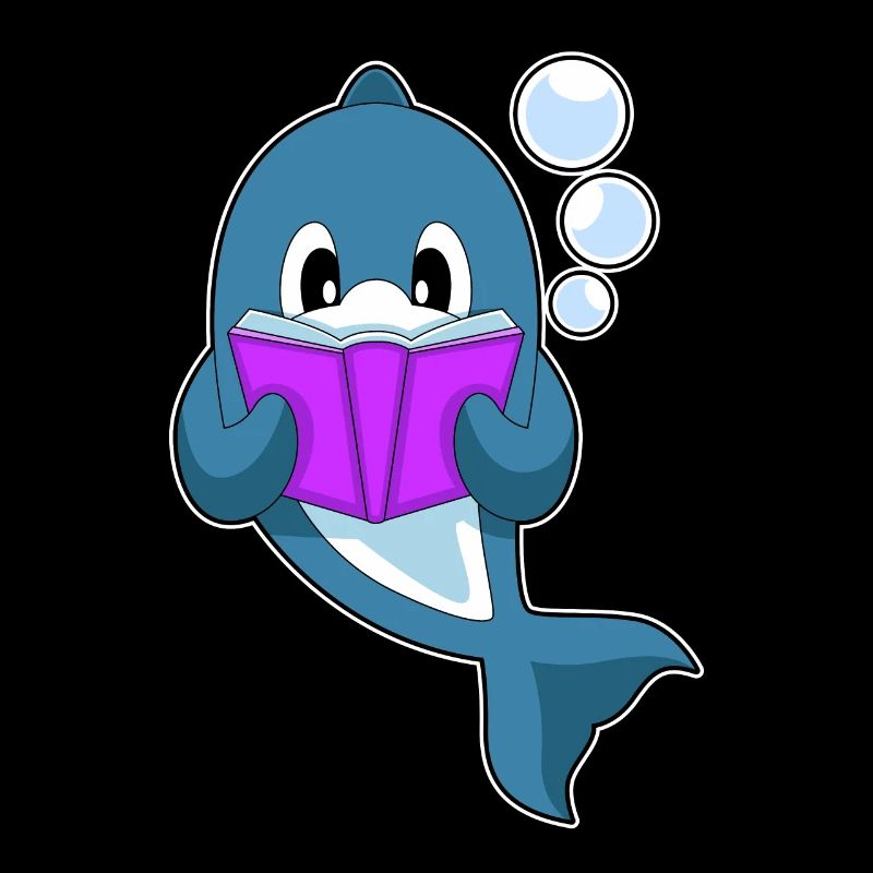 Delfin Lesen Buch