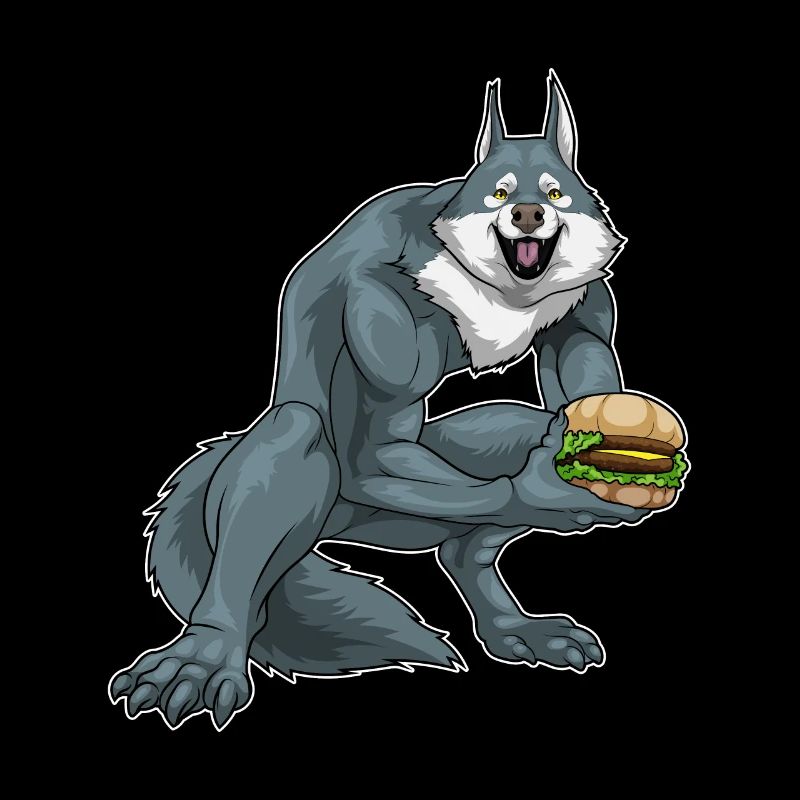 Werwolf Halloween Burger