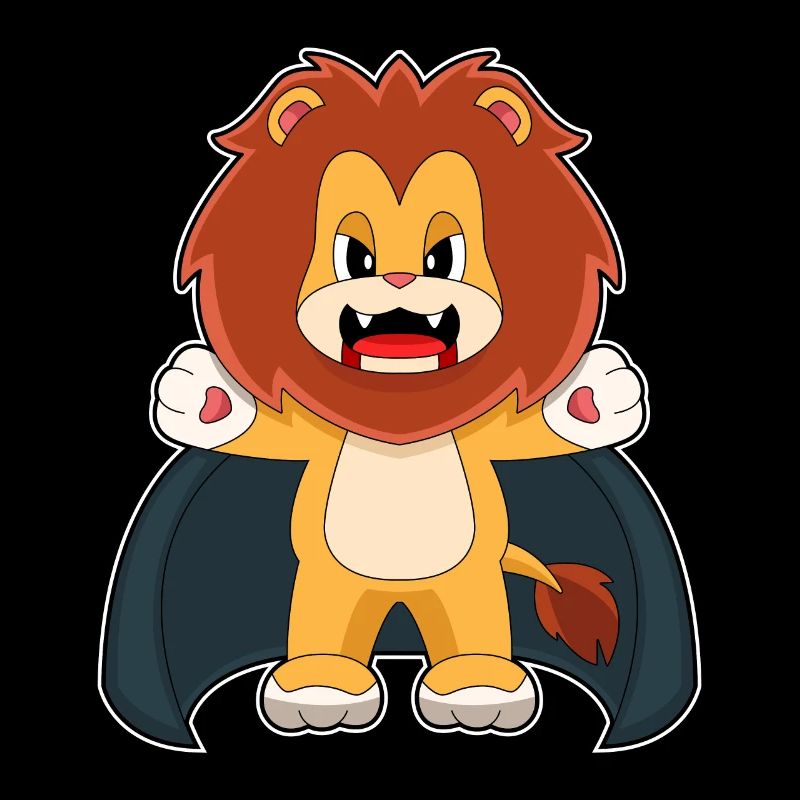 Löwe Halloween Vampir