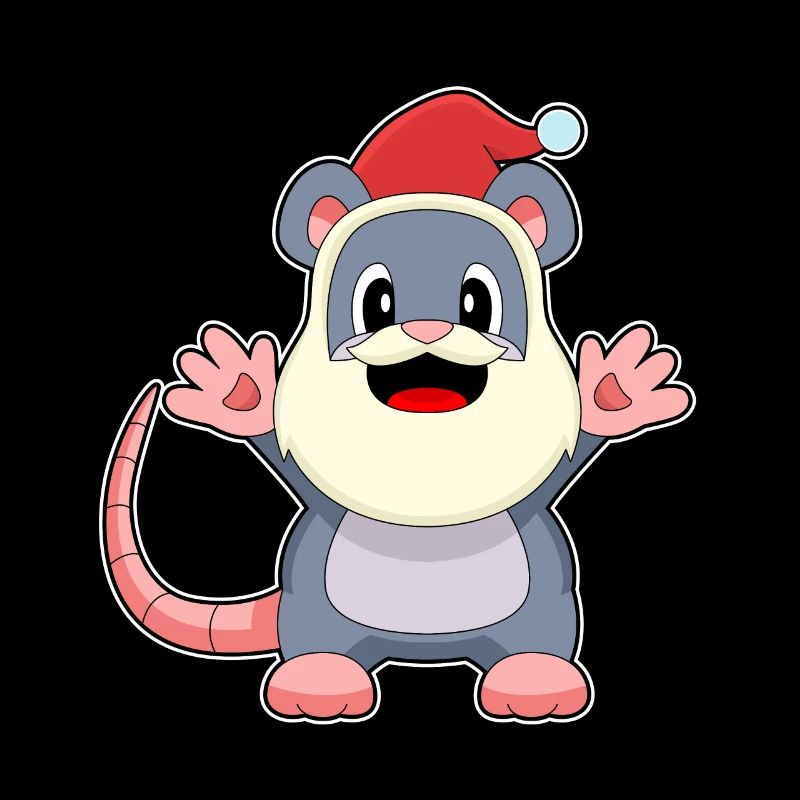 Maus Weihnachten Weihnachtsmann