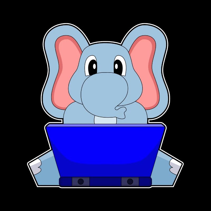 Ordinateur portable éléphant