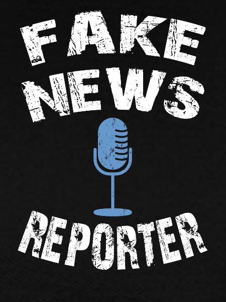 fake news reporter, fake news shirt