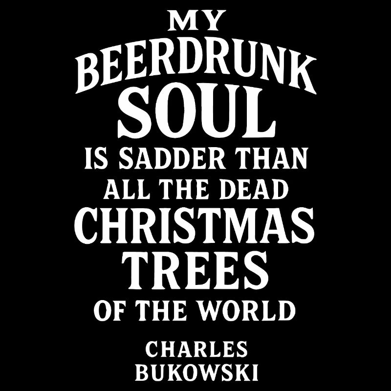 Bukowski inspirierte Drunk Soul-Typografie