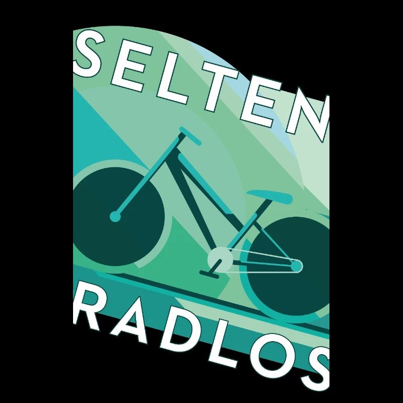 Rarely Wheelless – Bold Poster Design Typo Bicycle