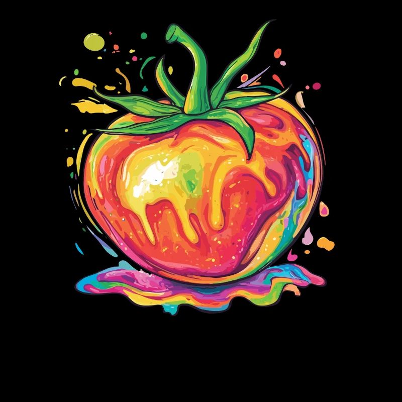 Tomate Pop Art Arc-en-ciel