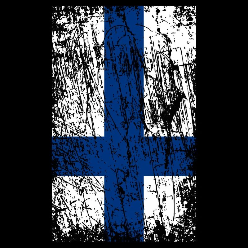 Drapeau vintage finlande